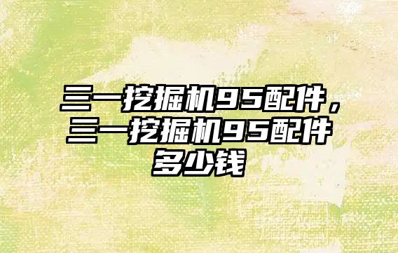 三一挖掘機95配件，三一挖掘機95配件多少錢