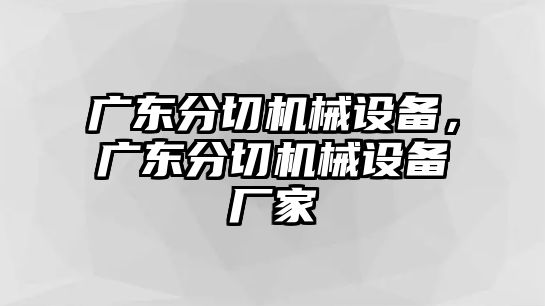 廣東分切機(jī)械設(shè)備，廣東分切機(jī)械設(shè)備廠家