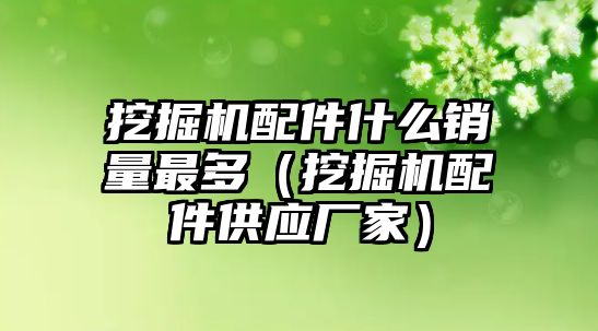 挖掘機配件什么銷量最多（挖掘機配件供應(yīng)廠家）