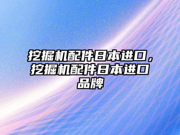 挖掘機配件日本進口，挖掘機配件日本進口品牌