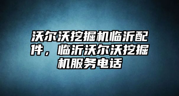 沃爾沃挖掘機臨沂配件，臨沂沃爾沃挖掘機服務(wù)電話