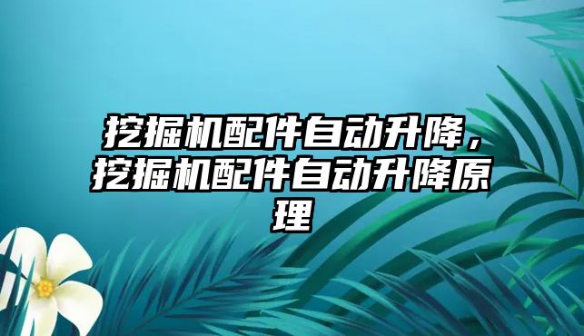 挖掘機配件自動升降，挖掘機配件自動升降原理