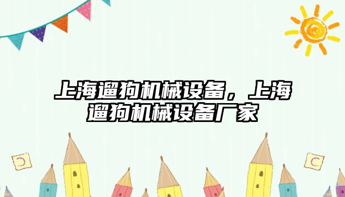 上海遛狗機(jī)械設(shè)備，上海遛狗機(jī)械設(shè)備廠家