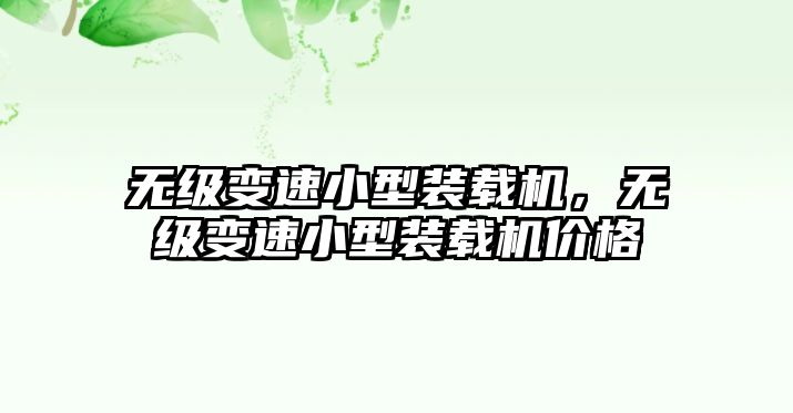 無(wú)級(jí)變速小型裝載機(jī)，無(wú)級(jí)變速小型裝載機(jī)價(jià)格