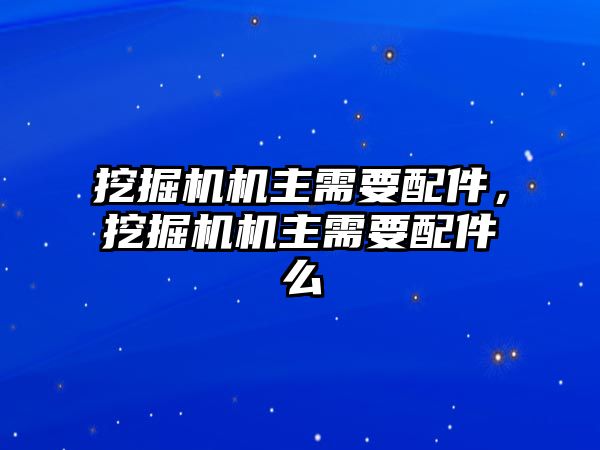 挖掘機機主需要配件，挖掘機機主需要配件么