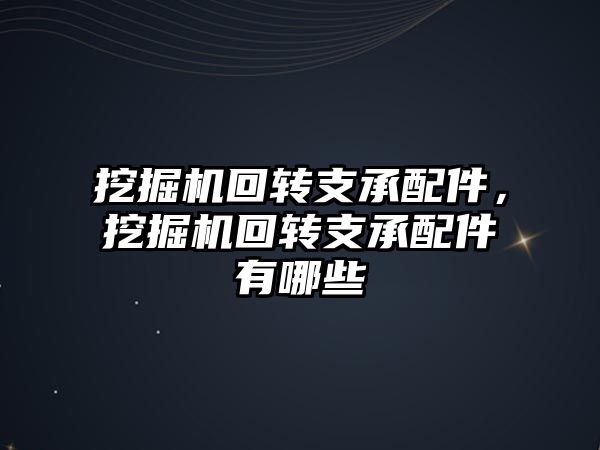 挖掘機回轉(zhuǎn)支承配件，挖掘機回轉(zhuǎn)支承配件有哪些