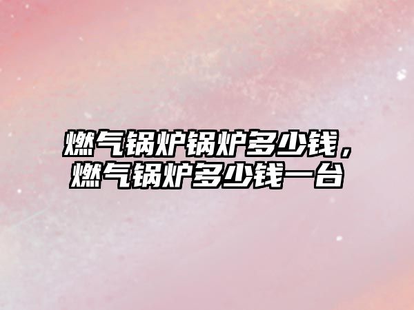 燃氣鍋爐鍋爐多少錢，燃氣鍋爐多少錢一臺