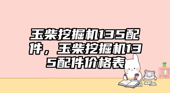 玉柴挖掘機135配件，玉柴挖掘機135配件價格表