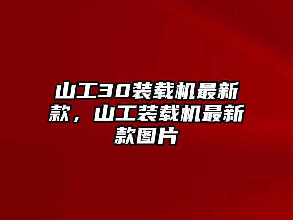 山工30裝載機(jī)最新款，山工裝載機(jī)最新款圖片