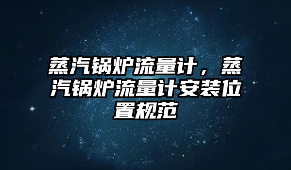 蒸汽鍋爐流量計，蒸汽鍋爐流量計安裝位置規(guī)范