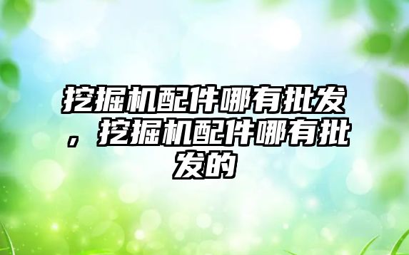 挖掘機配件哪有批發(fā)，挖掘機配件哪有批發(fā)的