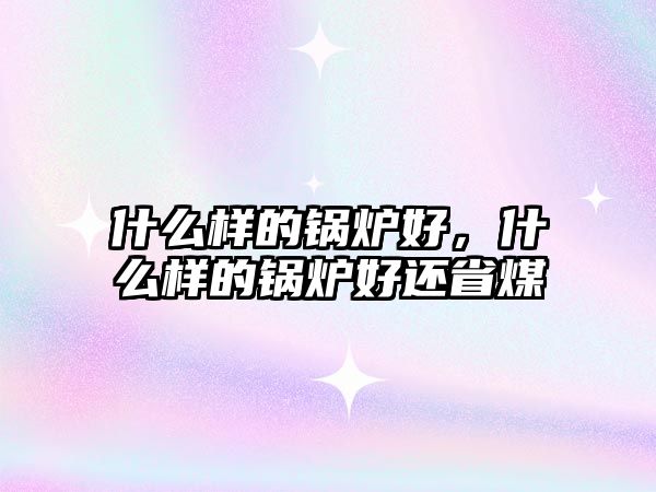 什么樣的鍋爐好，什么樣的鍋爐好還省煤