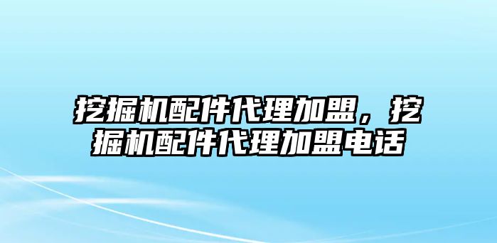 挖掘機(jī)配件代理加盟，挖掘機(jī)配件代理加盟電話