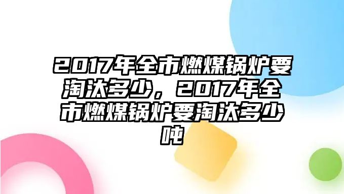 2017年全市燃煤鍋爐要淘汰多少，2017年全市燃煤鍋爐要淘汰多少噸