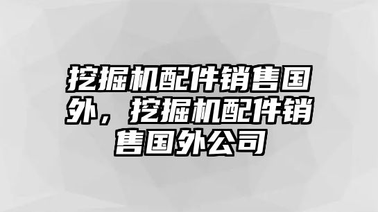 挖掘機(jī)配件銷售國(guó)外，挖掘機(jī)配件銷售國(guó)外公司