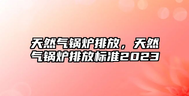 天然氣鍋爐排放，天然氣鍋爐排放標準2023