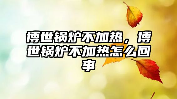 博世鍋爐不加熱，博世鍋爐不加熱怎么回事