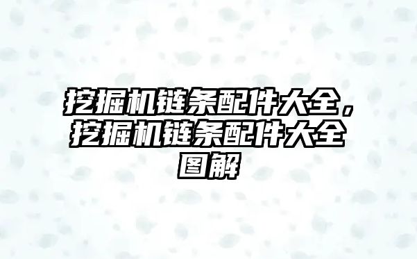 挖掘機(jī)鏈條配件大全，挖掘機(jī)鏈條配件大全圖解