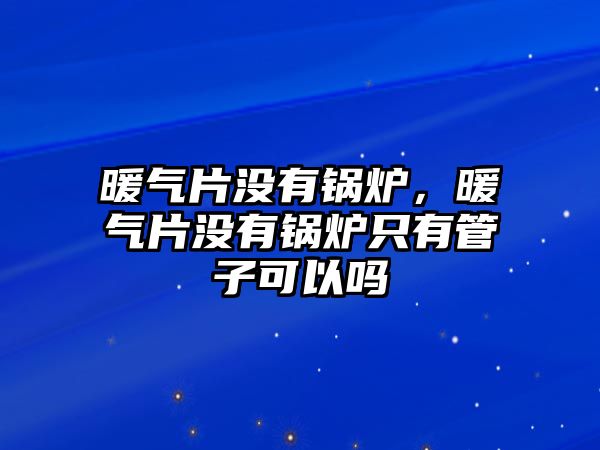 暖氣片沒有鍋爐，暖氣片沒有鍋爐只有管子可以嗎