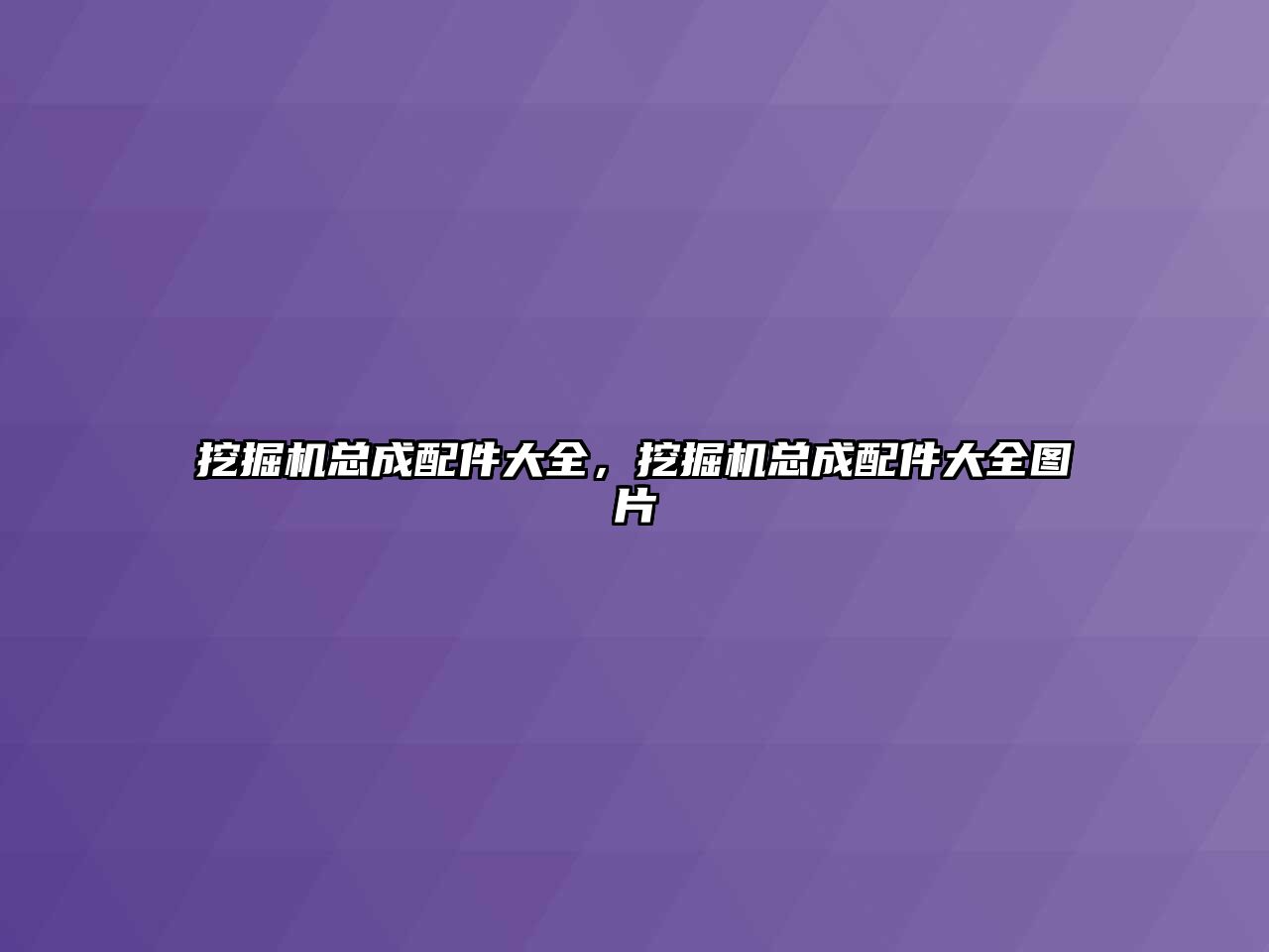 挖掘機總成配件大全，挖掘機總成配件大全圖片