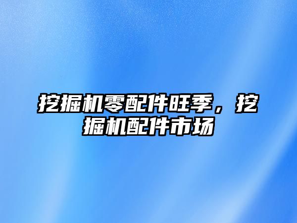 挖掘機零配件旺季，挖掘機配件市場