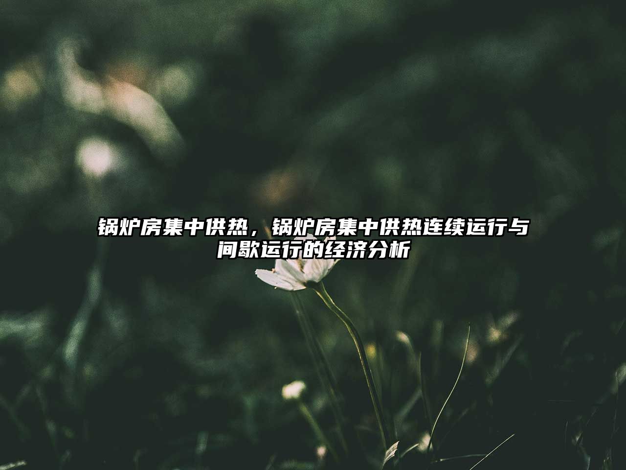 鍋爐房集中供熱，鍋爐房集中供熱連續(xù)運(yùn)行與間歇運(yùn)行的經(jīng)濟(jì)分析