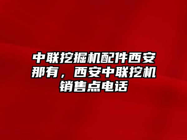 中聯(lián)挖掘機配件西安那有，西安中聯(lián)挖機銷售點電話