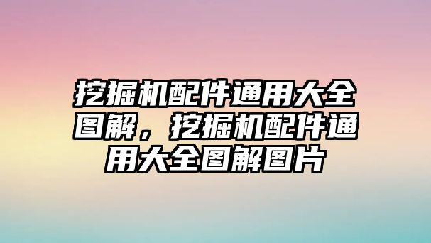 挖掘機(jī)配件通用大全圖解，挖掘機(jī)配件通用大全圖解圖片