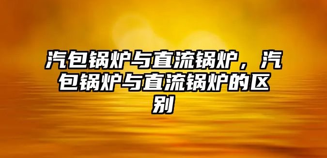 汽包鍋爐與直流鍋爐，汽包鍋爐與直流鍋爐的區(qū)別