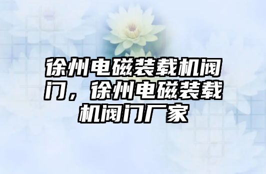 徐州電磁裝載機閥門，徐州電磁裝載機閥門廠家