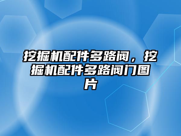 挖掘機(jī)配件多路閥，挖掘機(jī)配件多路閥門圖片