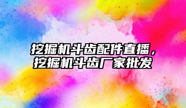 挖掘機斗齒配件直播，挖掘機斗齒廠家批發(fā)