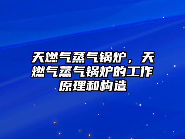 天燃氣蒸氣鍋爐，天燃氣蒸氣鍋爐的工作原理和構(gòu)造