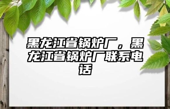 黑龍江省鍋爐廠，黑龍江省鍋爐廠聯(lián)系電話