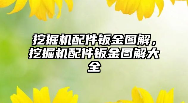 挖掘機配件鈑金圖解，挖掘機配件鈑金圖解大全