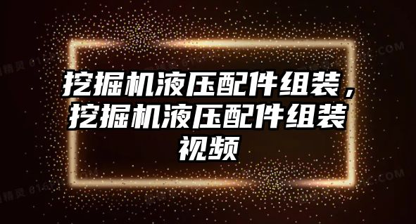 挖掘機液壓配件組裝，挖掘機液壓配件組裝視頻