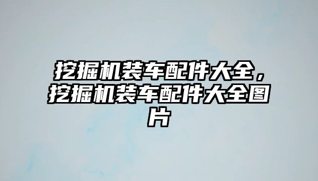 挖掘機裝車配件大全，挖掘機裝車配件大全圖片