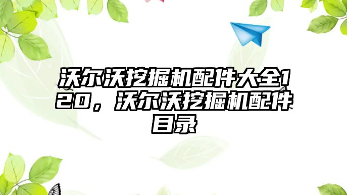 沃爾沃挖掘機配件大全120，沃爾沃挖掘機配件目錄