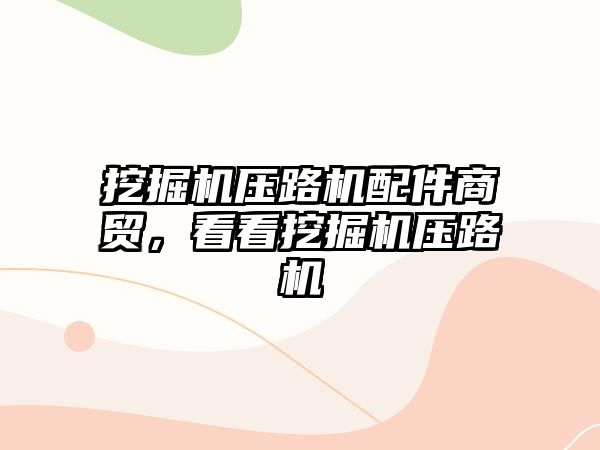 挖掘機壓路機配件商貿(mào)，看看挖掘機壓路機