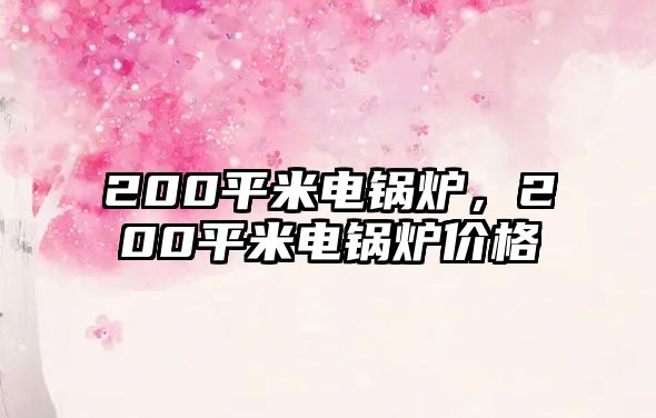 200平米電鍋爐，200平米電鍋爐價格