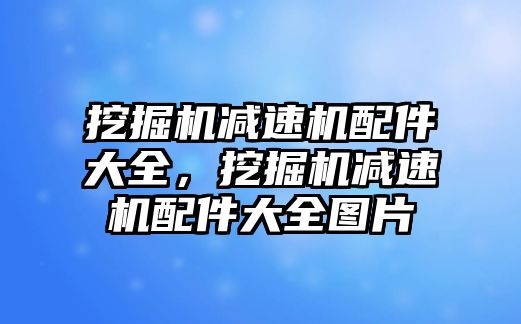 挖掘機減速機配件大全，挖掘機減速機配件大全圖片