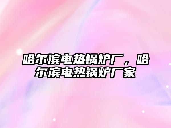 哈爾濱電熱鍋爐廠，哈爾濱電熱鍋爐廠家