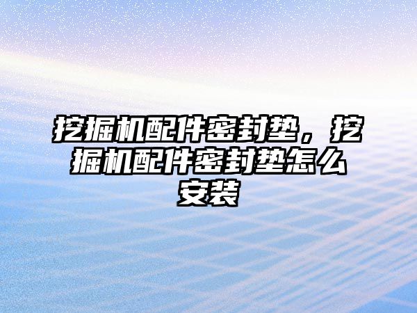 挖掘機配件密封墊，挖掘機配件密封墊怎么安裝