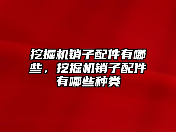 挖掘機銷子配件有哪些，挖掘機銷子配件有哪些種類