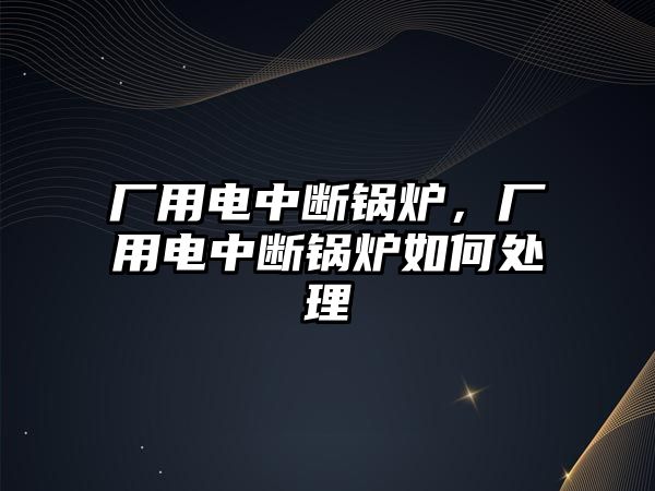 廠用電中斷鍋爐，廠用電中斷鍋爐如何處理