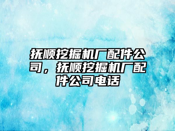 撫順挖掘機廠配件公司，撫順挖掘機廠配件公司電話