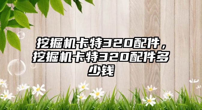 挖掘機(jī)卡特320配件，挖掘機(jī)卡特320配件多少錢