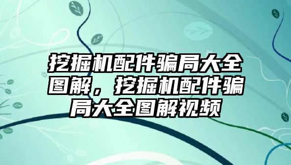 挖掘機配件騙局大全圖解，挖掘機配件騙局大全圖解視頻