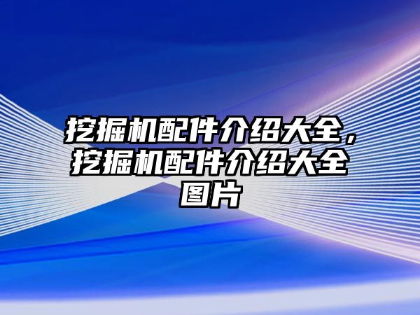 挖掘機(jī)配件介紹大全，挖掘機(jī)配件介紹大全圖片