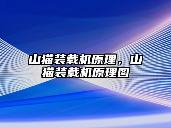 山貓裝載機原理，山貓裝載機原理圖